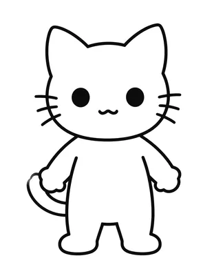 Dibujo para colorear de una niña con disfraz de gatita negra que sostiene una calabaza pequeña