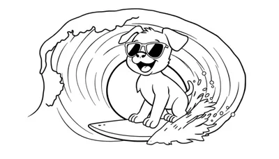 ¡Pipo, el Perro Surfista!