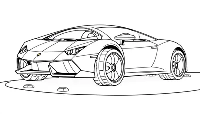 ¡Mi Super Lamborghini para Colorear!