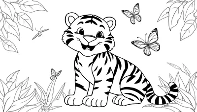 Placa de Color: Aventura en la Selva del Tigre