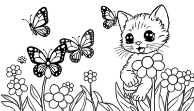 Aventuras de un Gatito: ¡Placa de Color para Pintar!