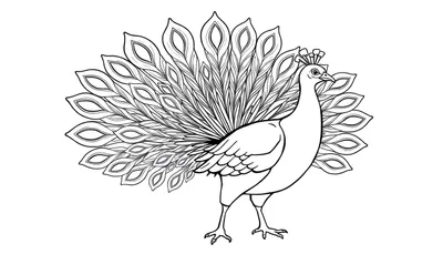 ¡La Placa de Color del Pavo Real Feliz!