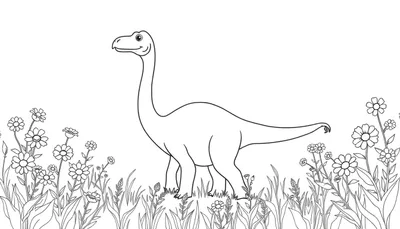 Placa de Color: El Amigable Brontosaurio