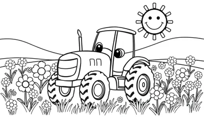 Placa de Color del Tractor Feliz