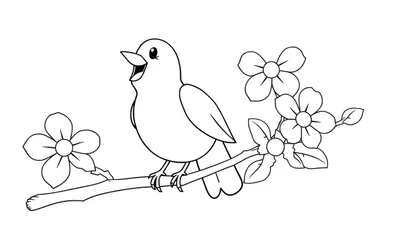 ¡Atrévete a colorear esta placa con un pájaro feliz!