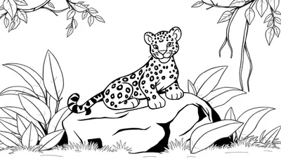 Placa de Color: El Jaguar de la Jungla