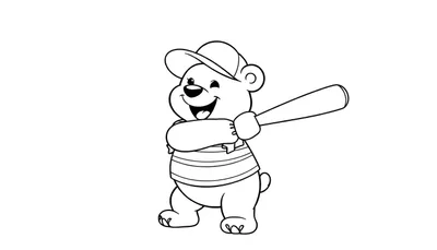 ¡Hora de Batear con el Oso Campeón! Placa de Color