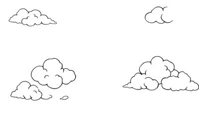Placa de Color: ¡Nubes Divertidas de Verano!