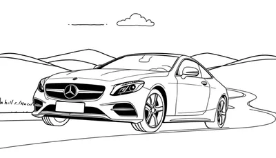 Placa de color de un Mercedes-Benz elegante