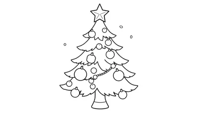 Placa de color de árbol de Navidad con adornos y estrella