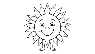 Placa de color del sol sonriente