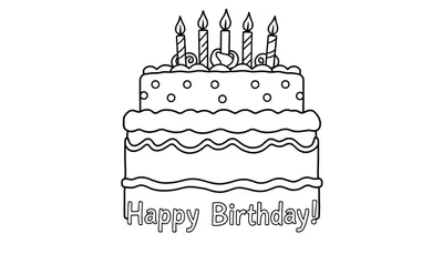 Placa de color de pastel de cumpleaños de tres niveles con velas.