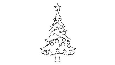 Placa de color de un árbol de Navidad con estrella.