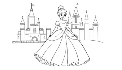 Placa de color: Cenicienta lista para el baile real.