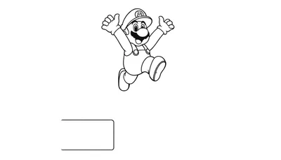 Placa de color de Mario saltando