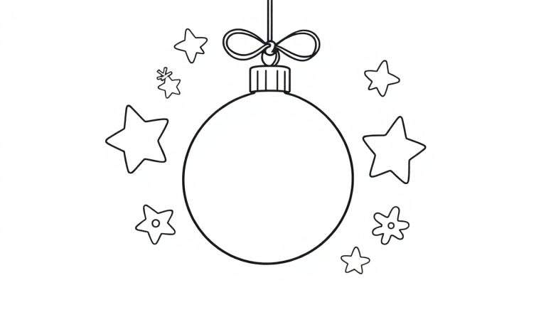 Placa de color de adorno navideño con estrellas.