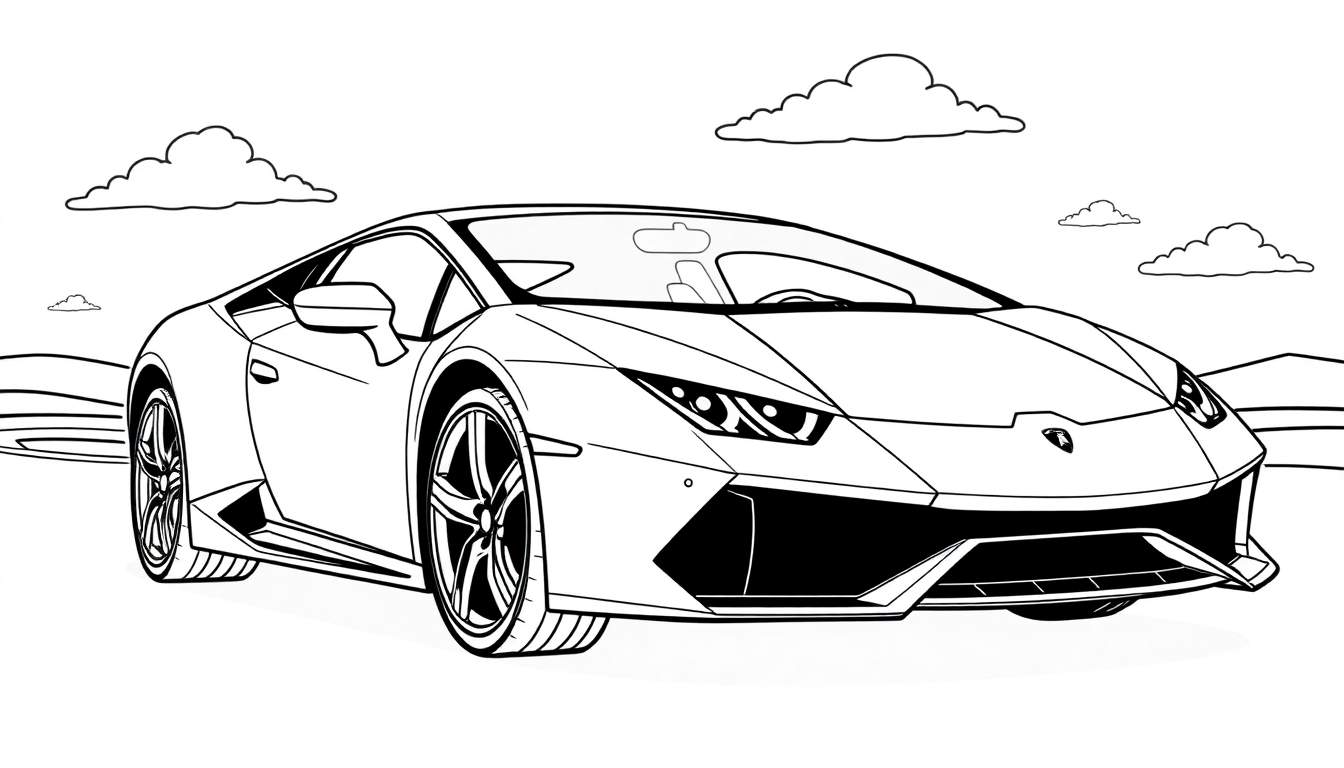 Placa de color de un coche Lamborghini listo para pintar.