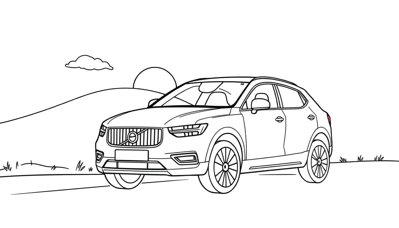 Placa de color de un Volvo XC40.