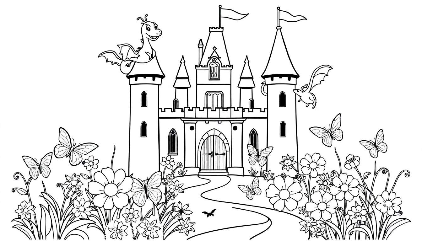 La Placa De Color Del Castillo M gico Crea Tu Propio Dibujo Para Colorear