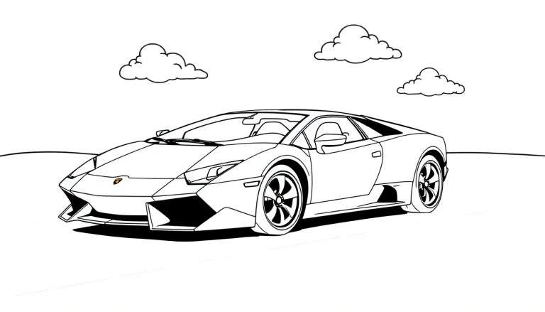 Placa de color de un coche deportivo Lamborghini Aventador.